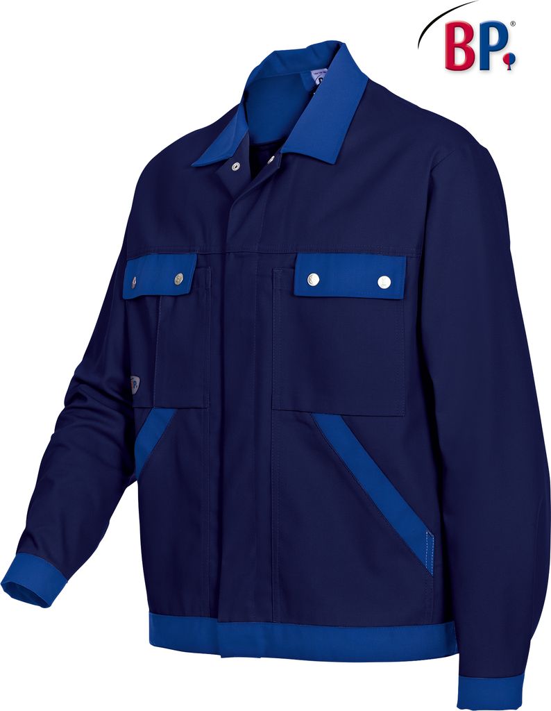 BP® Arbeitsjacke - dunkelblau/königsblau - 56/58 Produktbild 