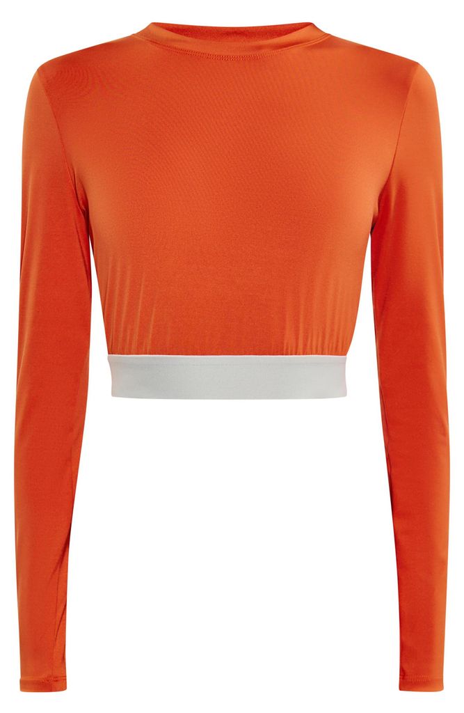 Jika damen crop-top - orange, XS/S