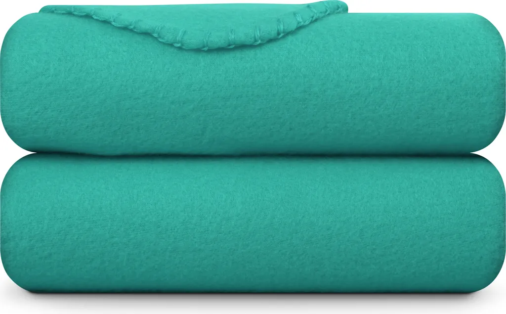 Fleecedecke 130x170cm ( Türkis ) Wohndecke, Kuscheldecke