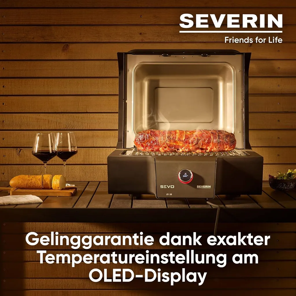 Gril électrique SEVERIN PG 8106 sans fumée avec contrôle de cuisson - 13