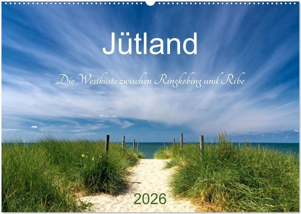 Jütland. Die Westküste zwischen Ringkøbing und Ribe (Wandkalender 2026 DIN A2 quer), CALVENDO Monatskalender