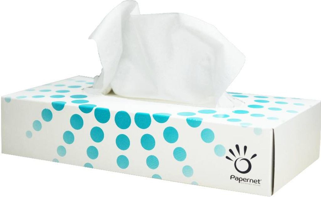 40x Kosmetiktücher, Zellstoff, weiß, 2-lagig, Tuchgröße ca. 20 x 21 cm, Boxen à 100 Stück | Packung (1 Stück)