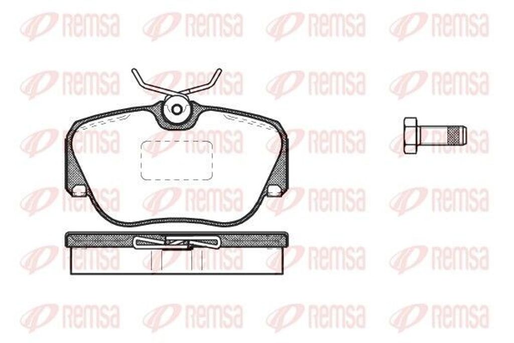 REMSA Bremsbeläge Satz Vorne Bremsklötze passend für MERCEDES-BENZ 190 (W201) 0284.00