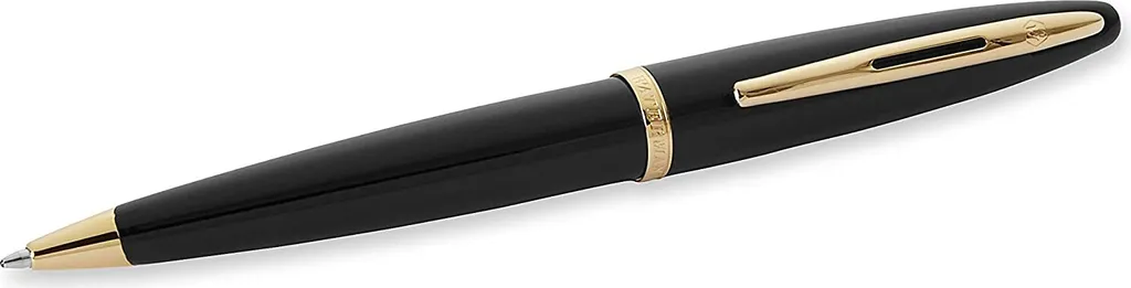 Stylo Waterman Carène Noir Intense et Or avec Pointe Moyenne S0700380 - 4