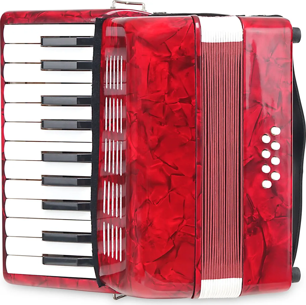 Accordéon 8 basses Classic Cantabile Second Junior rouge pour débuter - 4