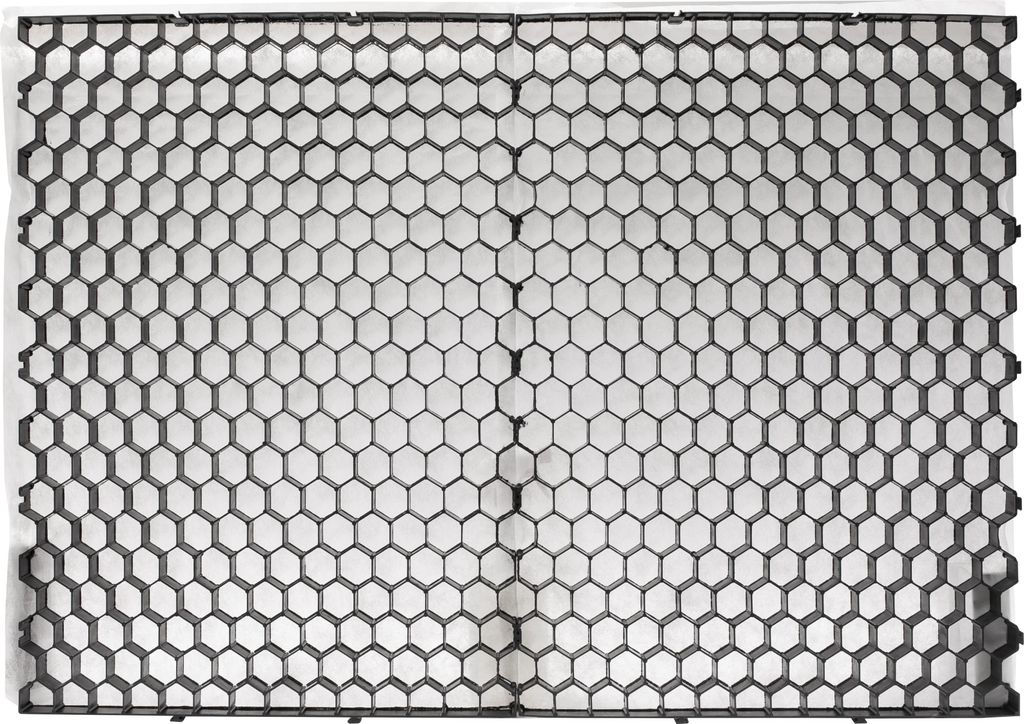 Kieswaben-Matte mit Unkrautvlies 115 x 80 cm Schwarz - Pro Produktbild 