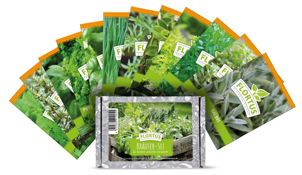 Kräuter-Set (12 Sorten) | Kräutersamen von FLORTUS Produktbild 