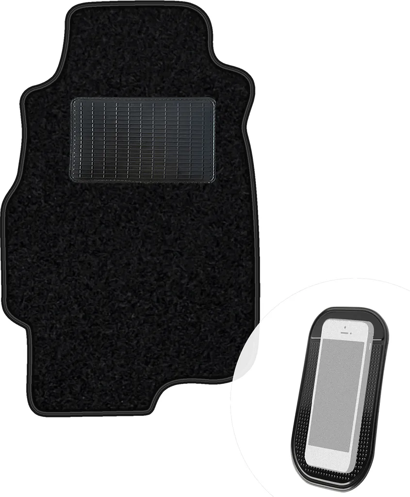 Tappetino Guida Velours per Honda Civic III 1983-1987 | Qualità Nero