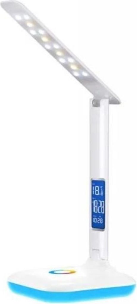 Maxcom TimeGlow 7W Multifunktions-LED-Tischlampe Weiß Produktbild 
