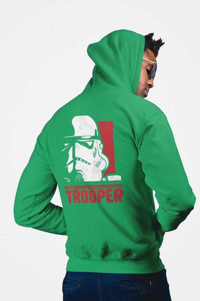 D&B Uni Hoodie ZIPMO00098 Star Wars Grün-Größe XL
