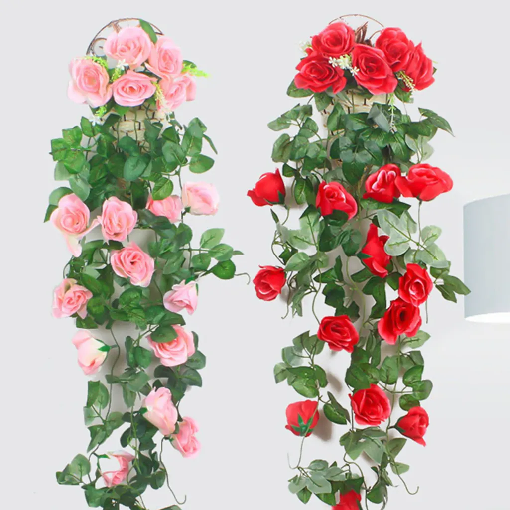 Kunstblumen Efeu Bltter & Farn - Grn, 68cm Hoch, Fr Drinnen & Drauen