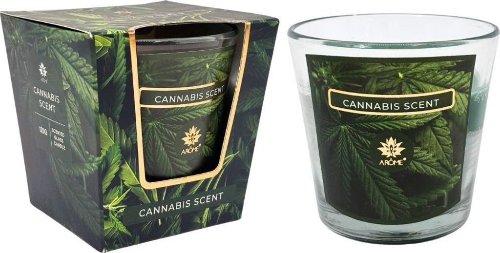 ARÔME Bougie parfumée 120 g, Cannabis Image du produit 