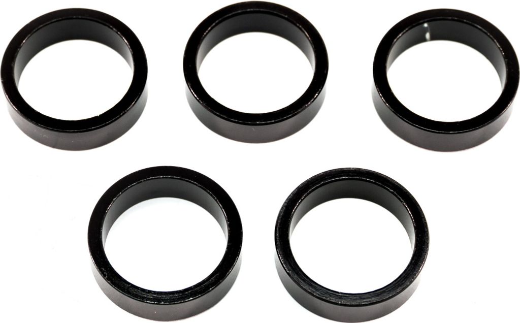 5 Stück Alu Spacer 10mm A-Head Fahrrad Vorbau Distanz Ring Produktbild 