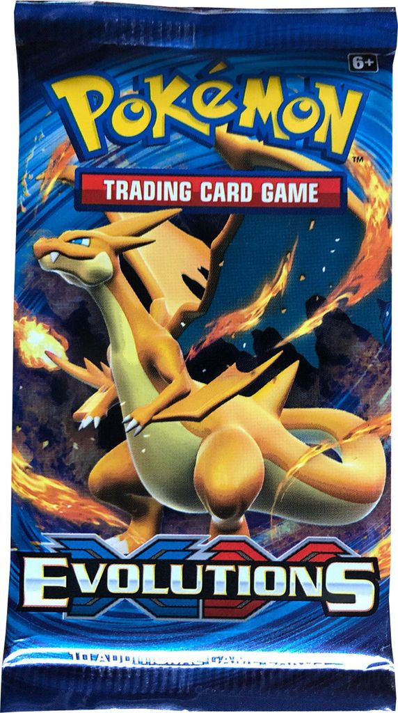 A booster pack for the Pokemon Trading Card Game, featuring Charizard.