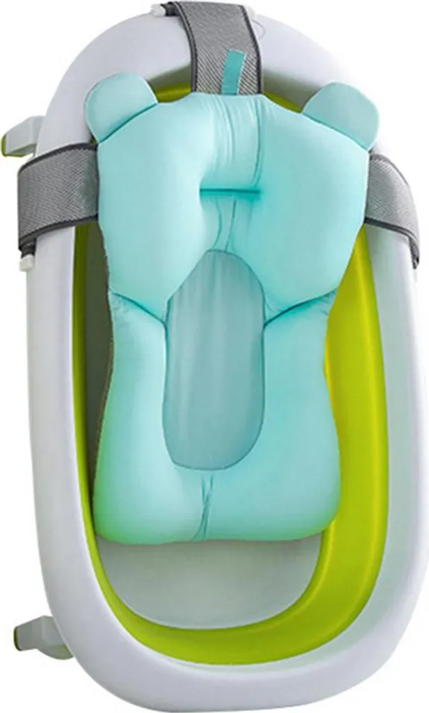 Coussin de bain bébé doux, filet flottant antidérapant avec micro-billes - 3