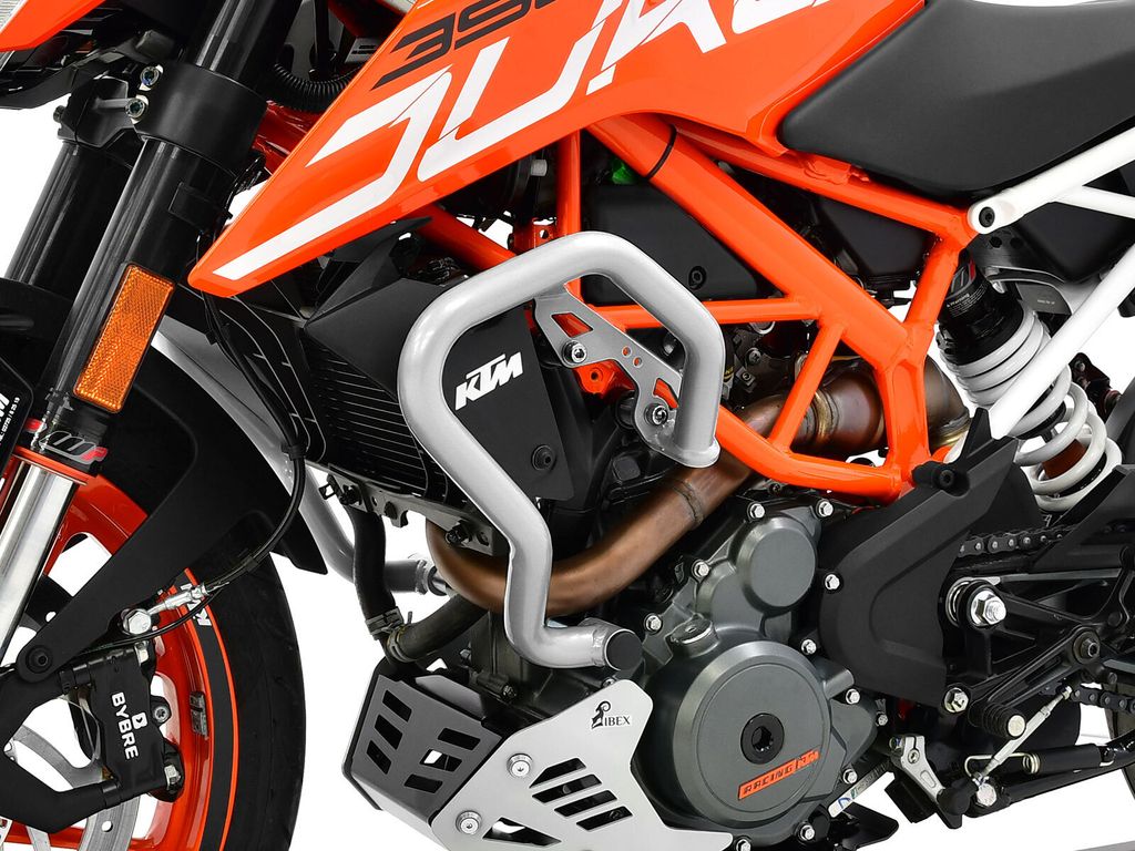 ZIEGER Sturzbügel kompatibel mit KTM 390 Duke silber