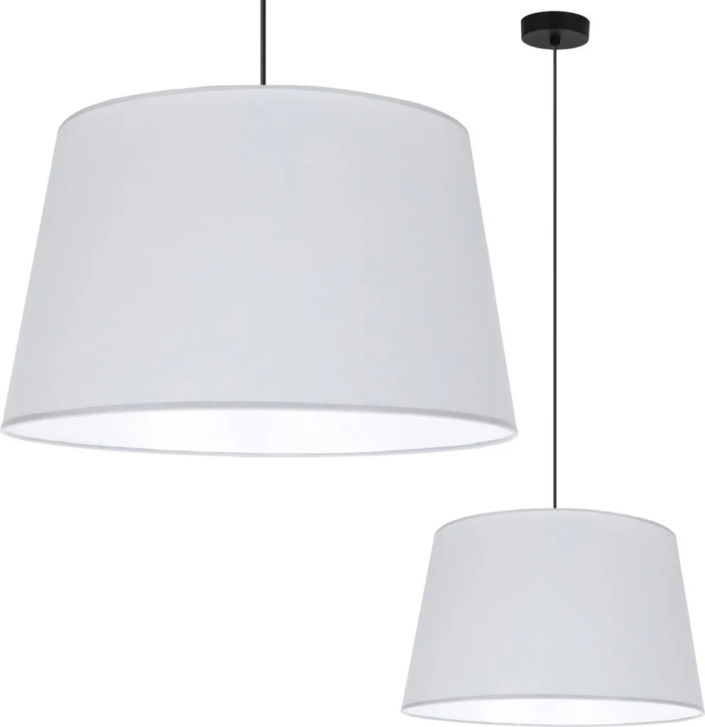 Suspension Gaja Cone : Idéale pour Éclairer une Table à Manger Noir/Gris