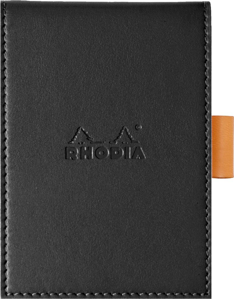 RHODIA Notizblock No. 11 84 x 115 mm kariert schwarz 80 Blatt