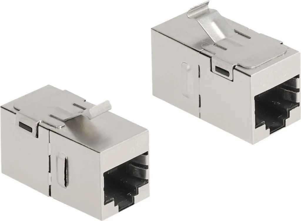 Modulo Keystone Delock da RJ45 femmina a RJ45 femmina Cat.6A