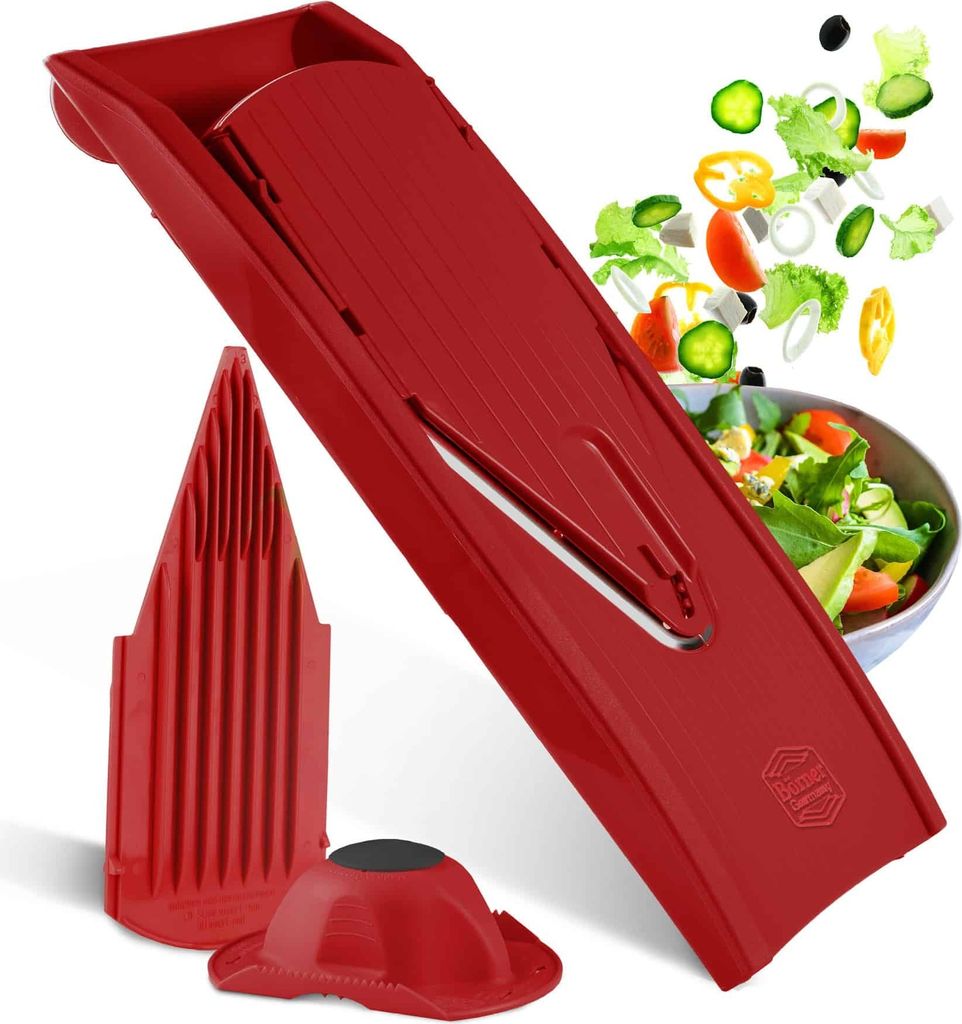 Börner Gemüsehobel V1 ClassicLine Basis Set - Rot Produktbild 