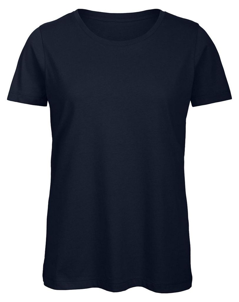 B&C Damen Favourite T-Shirt organische Baumwolle FK136 (XS) (Marineblau)