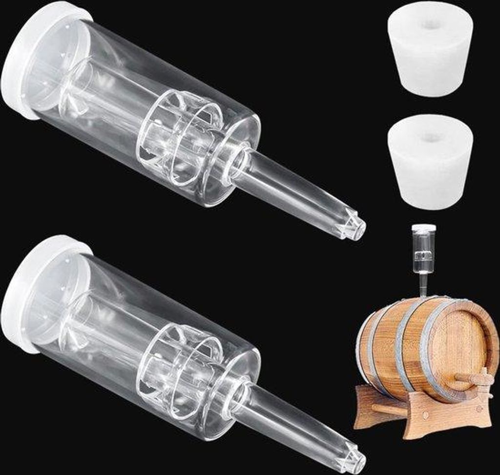 Fermentationsset für Zuhause, 2 Luftschlösser und Silikondichtungen