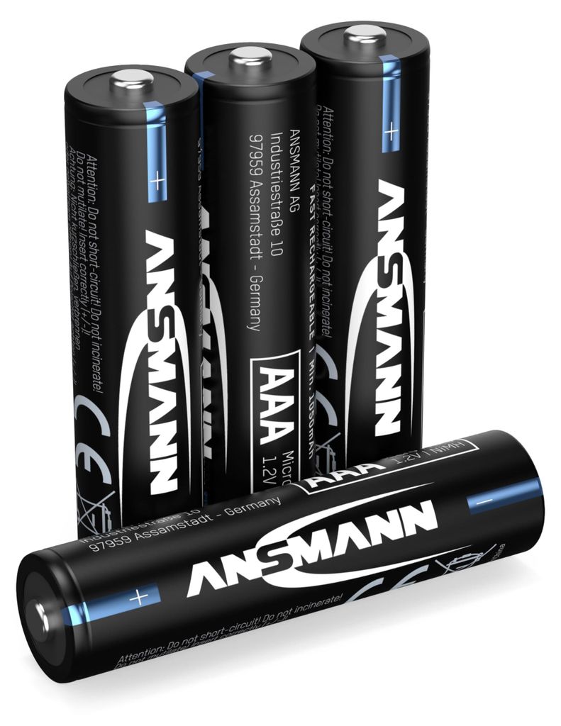 ANSMANN Batterie de téléphone AAA 800mAh 1,2V, 4 pièces, Image du produit 