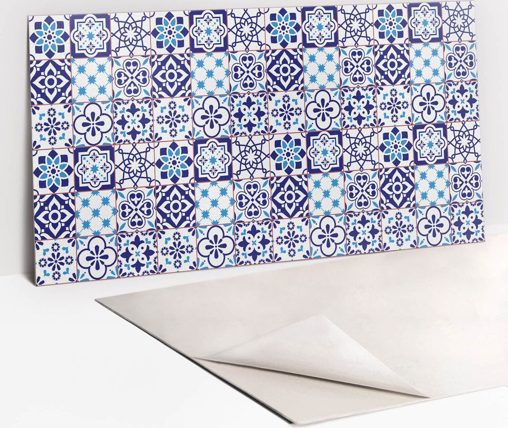 PVC-Wandschutz für die Küche - Stilvoller Schutz für Ihre Wände 100 x 50 Dekorative Kacheln