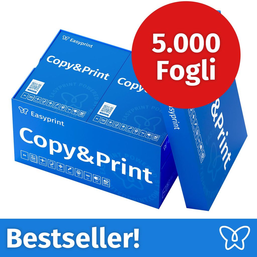 NUOVO: Easyprint Carta per stampanti e fotocopie 5000 fogli Immagine del prodotto 