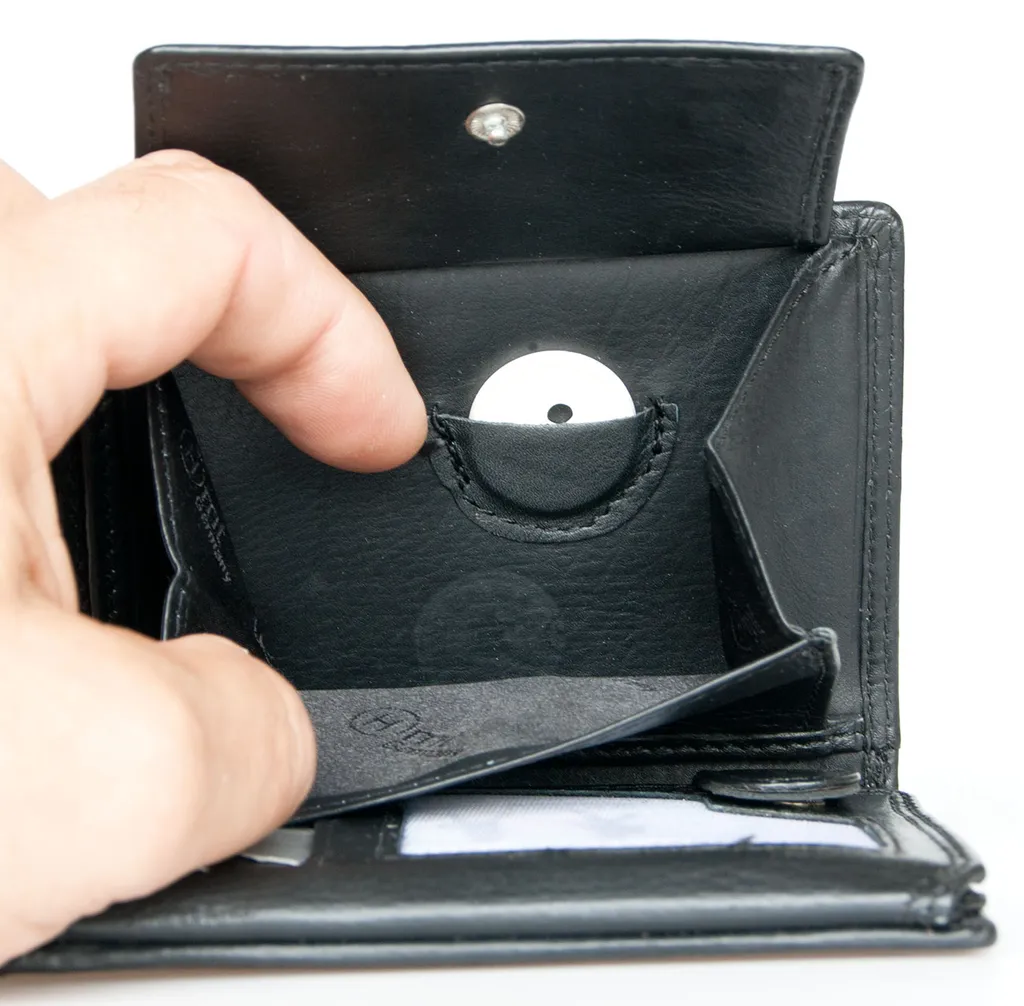 Portefeuille cuir noir anti-piratage RFID sans logo pour protéger vos données - 6