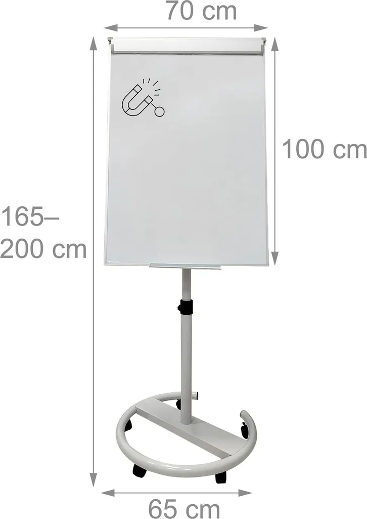 Tableau de conférence à bras latéraux et surface blanche laquée