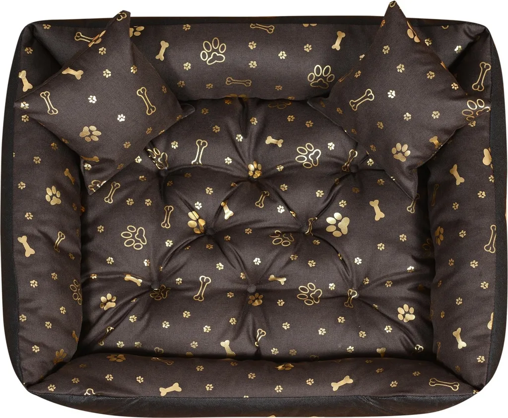 Box letto per cani 115x95 cm impermeabile golden bones - 3