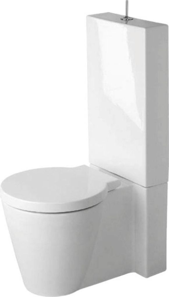 Duravit Stand-WC-Kombination STARCK 1 tief, 415 x 640 mm, Abgang Vario weiß