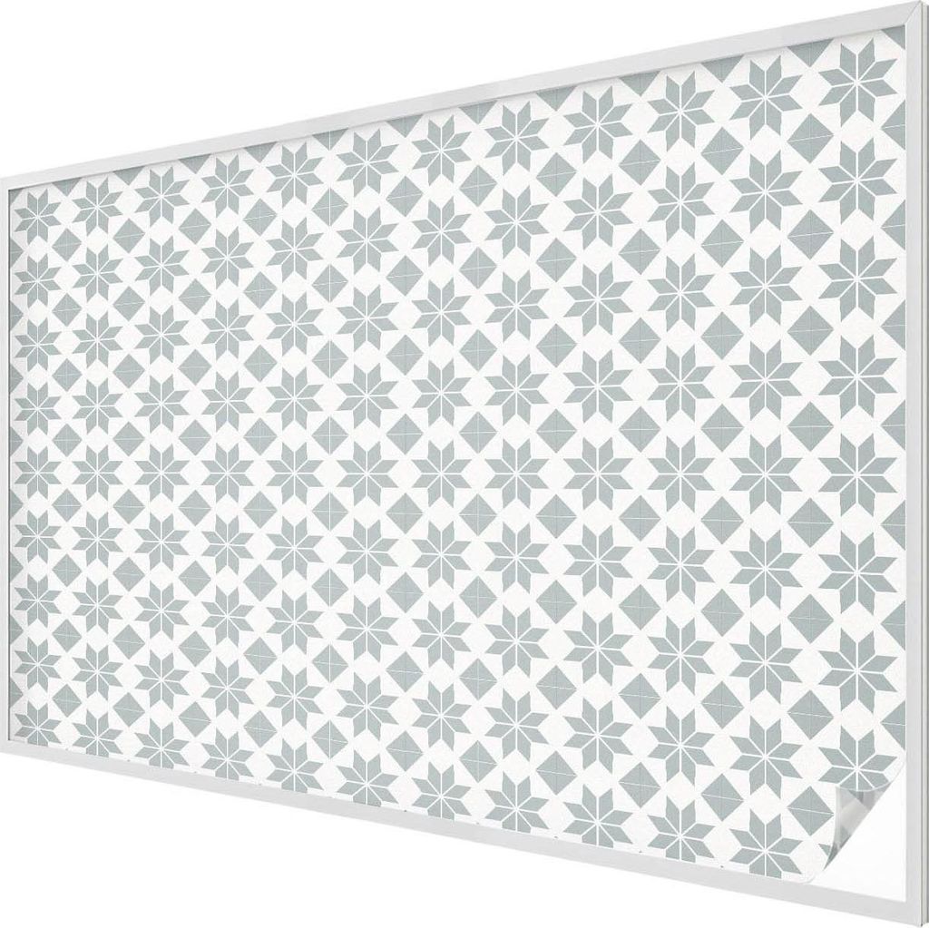 Buntglas Fensterfolie – 146x200 cm – Stained-Glass Design – blickdichte dekorative Sichtschutzfolie – selbstklebend, UV-Schutz – Geometri...