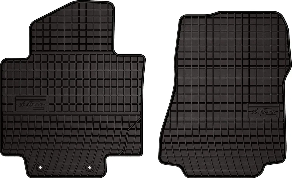 Tappeti Gomma Nissan NV200 Furgone 2009+ Neri con Clip Fissaggio
