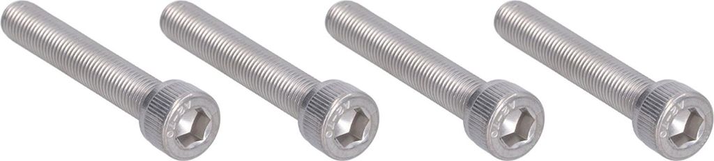 4Pcs Sechskantschraube Socket Cap Screw A2 Edelstahl 1.25mm Fine Pitch Fastener HardwareM10x60
