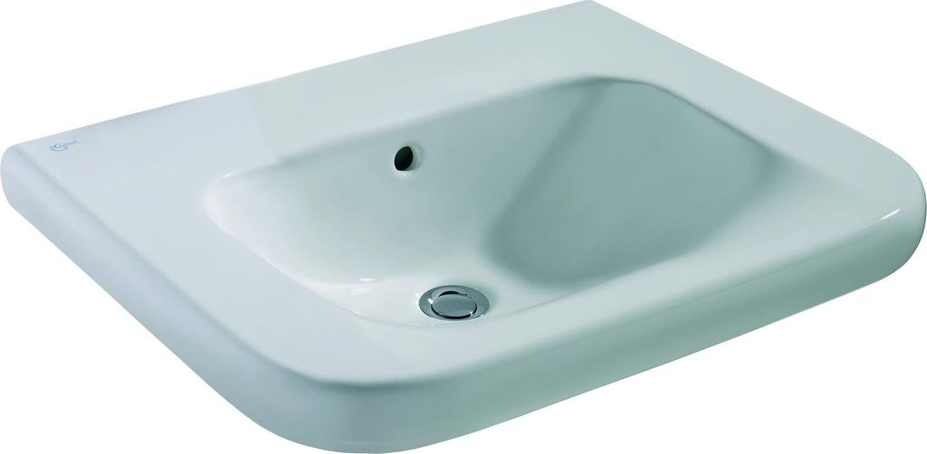 Ideal Standard Waschtisch CONTOUR 21 unterfahrbar, 600 x 555 x 175 mm ohne Hahnloch und Überlauf weiß