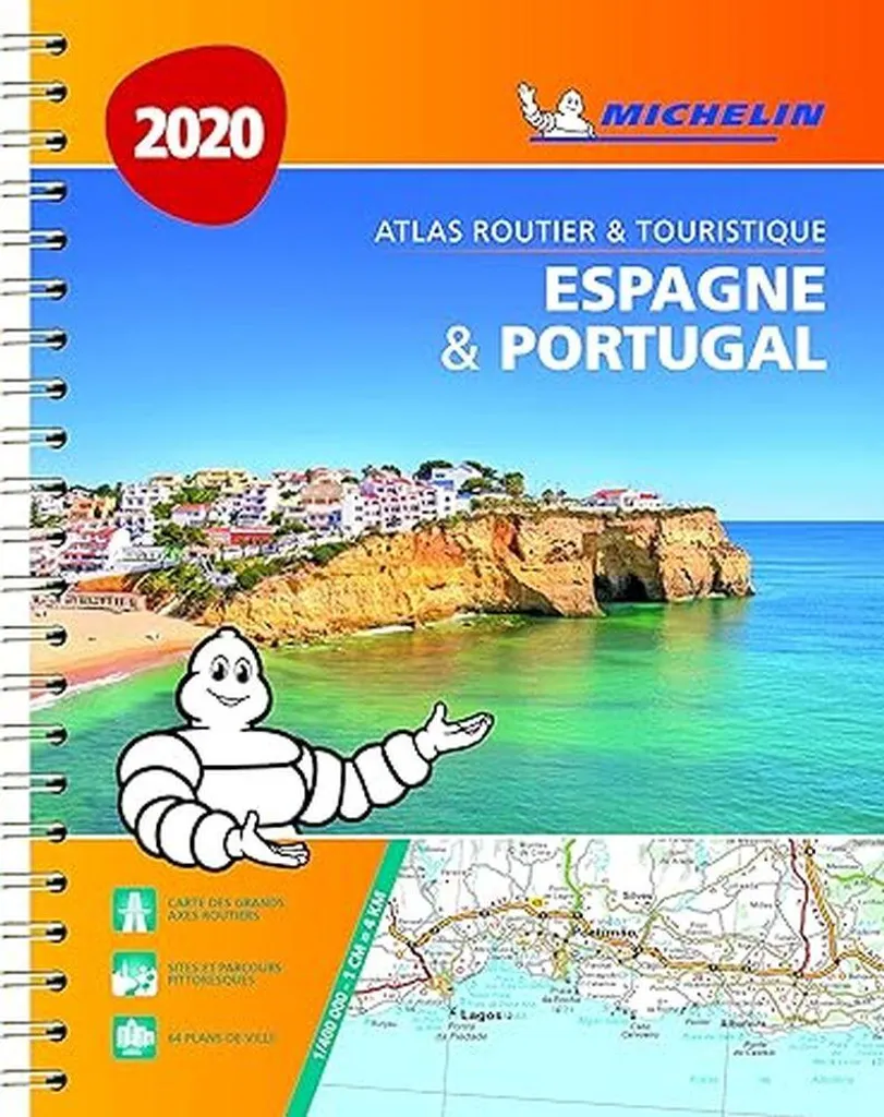 Espagne & Portugual 2020 Atlas Routier et Touristique - Format Spirale