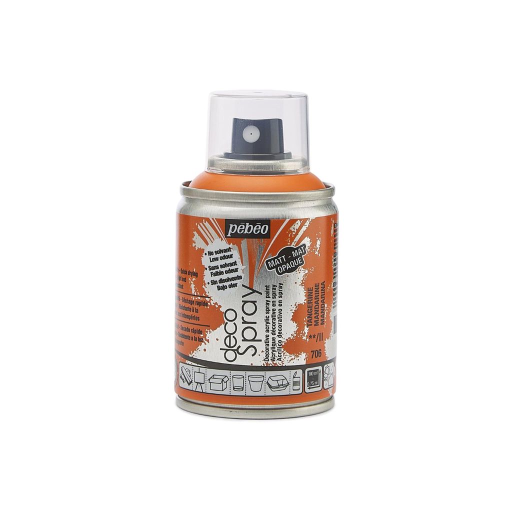 Pébéo Decospray Acryl-Sprühfarbe 100 ml, Mandarinen