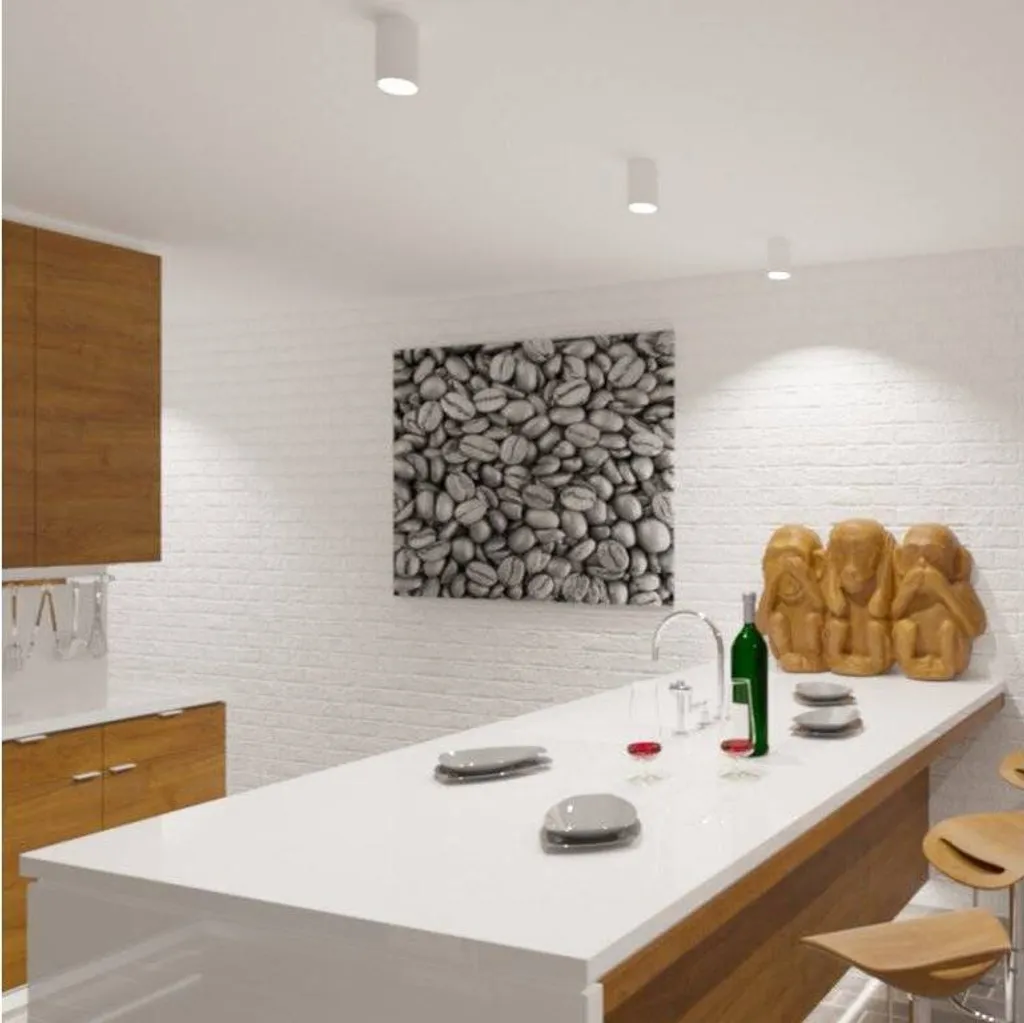 Plafonnier LED TUBUS C blanc dimmable 9W DALI pour éclairage moderne