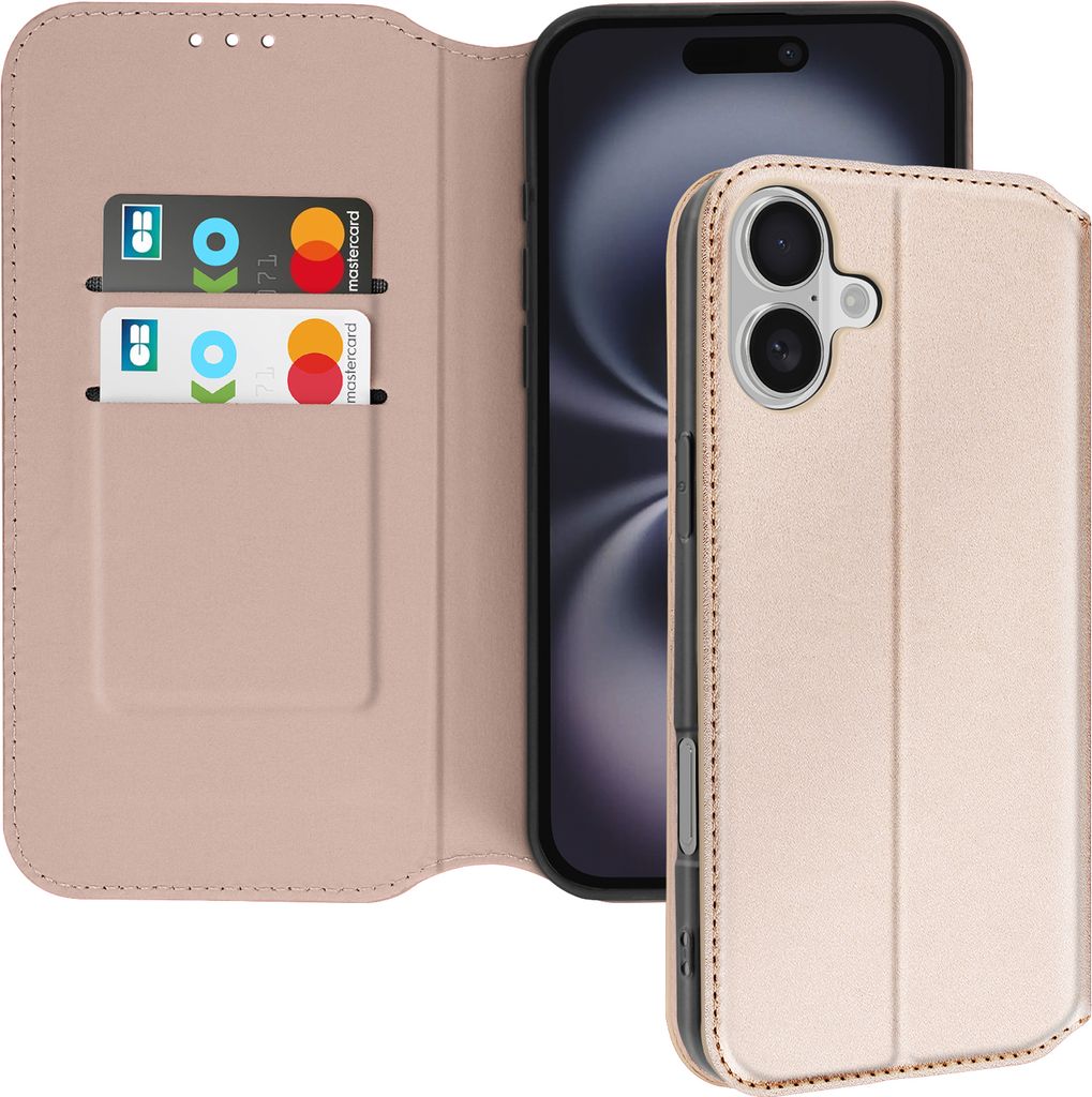 Avizar, Classic Edition Kunstlederetui Apple iPhone 16 Plus, Gold