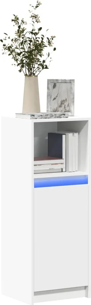 Mobiletto LED Bianco vidaXL 38x34x100 cm | Crea Atmosfera in Casa