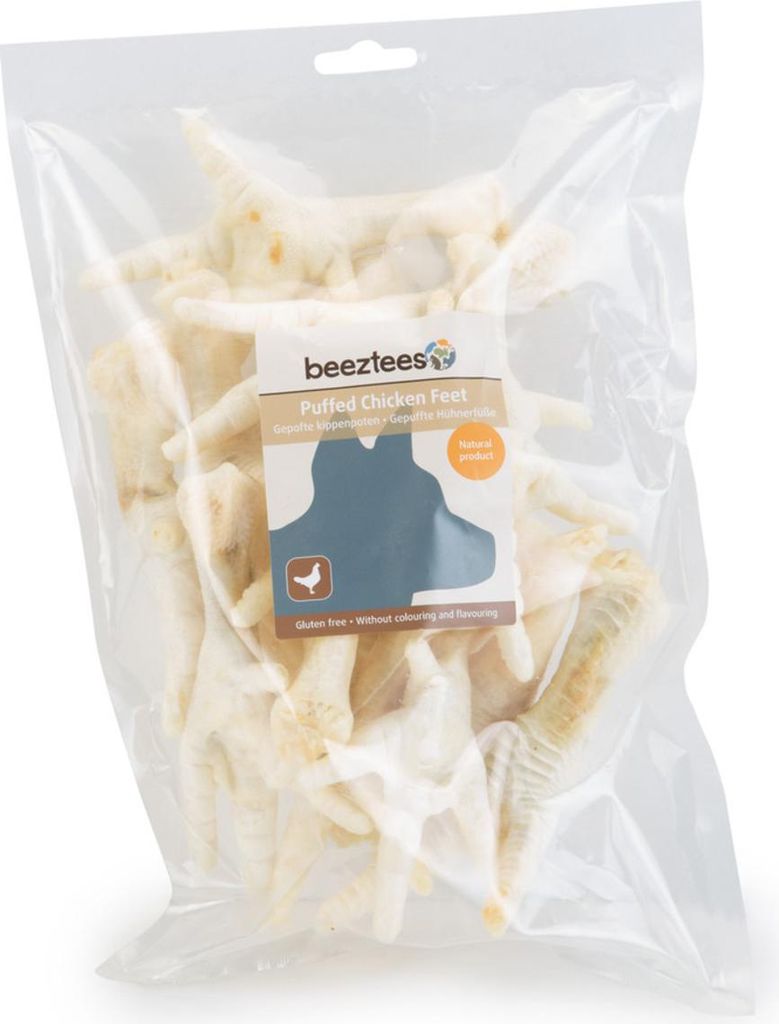 Hühnerfüsse geröstet Hundesnack Hundeleckerlie Beeztees 200g