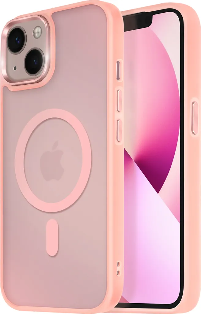 Custodia iPhone 13 Rosa MagSafe Avizar - Slim Design Frost Colour