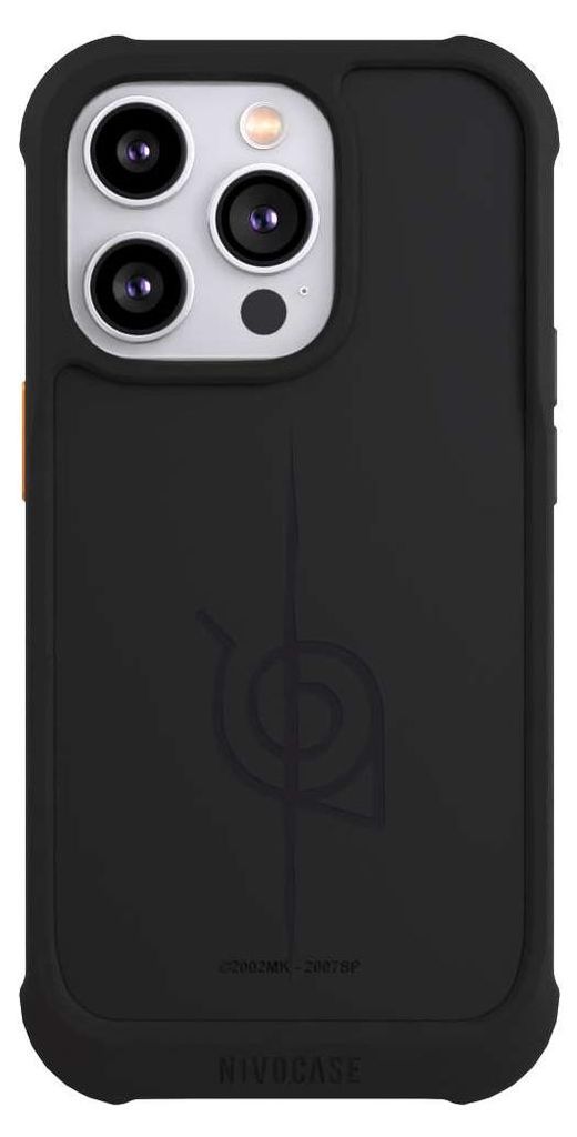 NIVOCASE Hülle für Apple iPhone 14 Pro Stoßfeste Handyhülle NIVOmax Case Schwarz Naruto Shippuden Sasuke Konoha