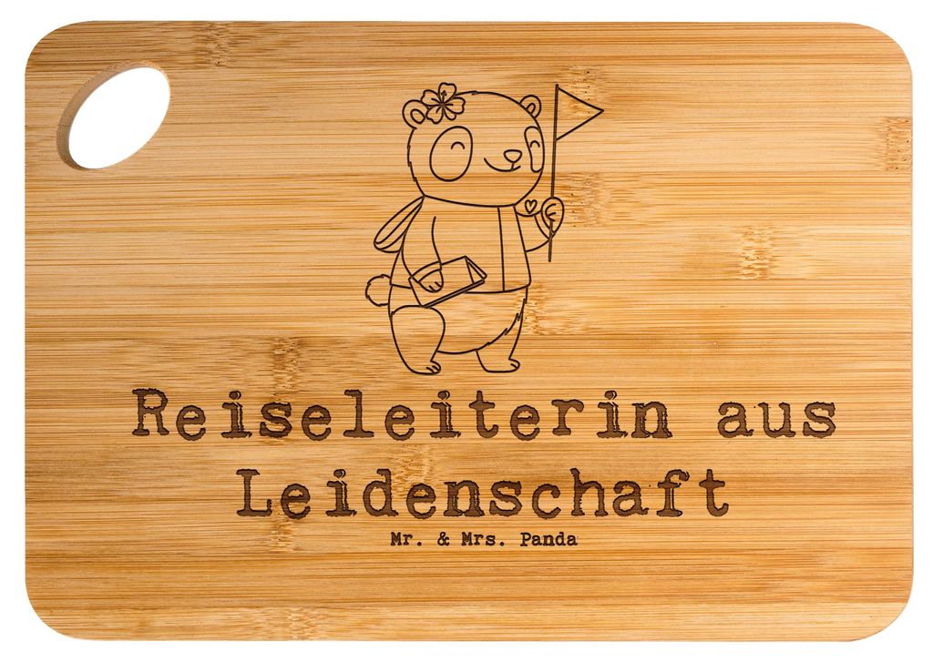 Mr. & Mrs. Panda Frühstücksbrett Reiseleiterin Leidenschaft - Transparent - Geschenk, Brett, holzschneidebrett, Holzbrett, schneidbrett, Schneide...