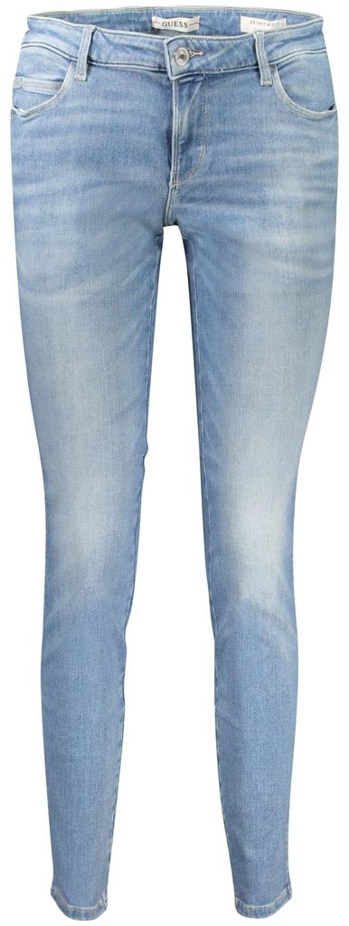 Damen Skinny Jeans Blau - Nachhaltige Denim mit Used-Effekt