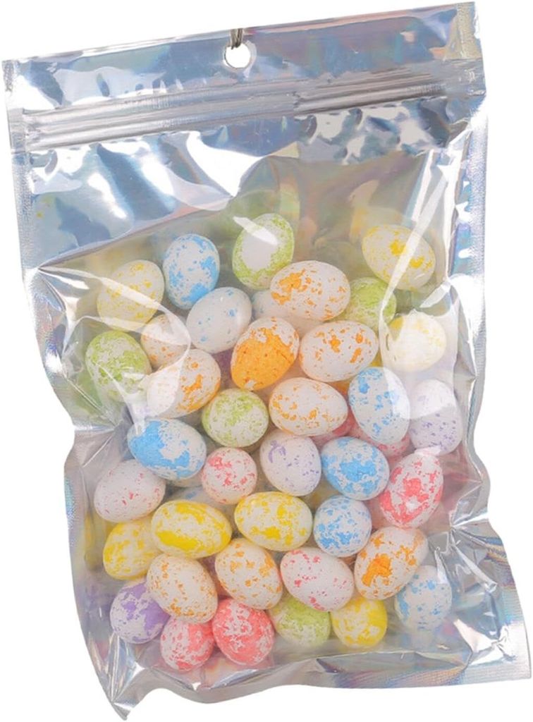 50 Stück Ostereier aus Schaumstoff, künstliche Eier, Korbfüller, Ornamente, Mikrospielzeug für Zuhause, Garten, Dekoration, Nest-Dekoration(A)