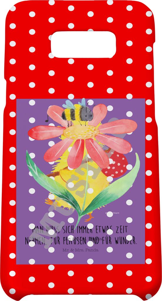 Mr. & Mrs. Panda Samsung Galaxy S8 plus Handyhülle Hummel Blume - Weiß - Geschenk, Lustige Sprüche, Feld, Hummeln, Biene, Handy, Case, Hülle, F...