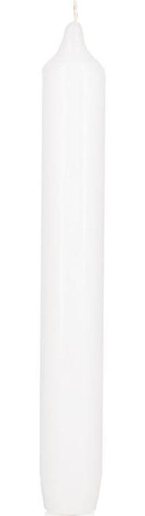 INNA-GLAS Stumpenkerze CAMDEN, weiß, 19cm, Ø2,5cm, 11h - Germany - Haushaltskerze